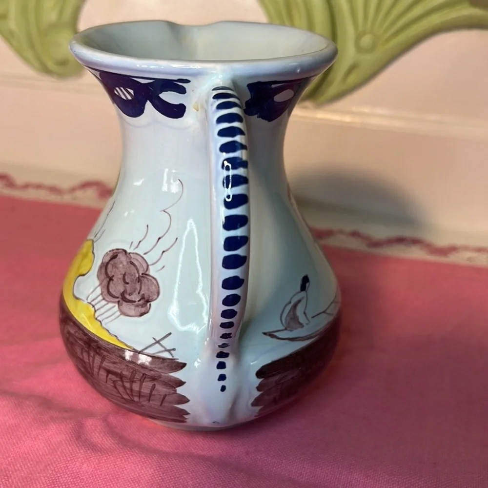DELFT Williamsburg  Mini Creamer Pitcher Made in Holland Vintage 1967
